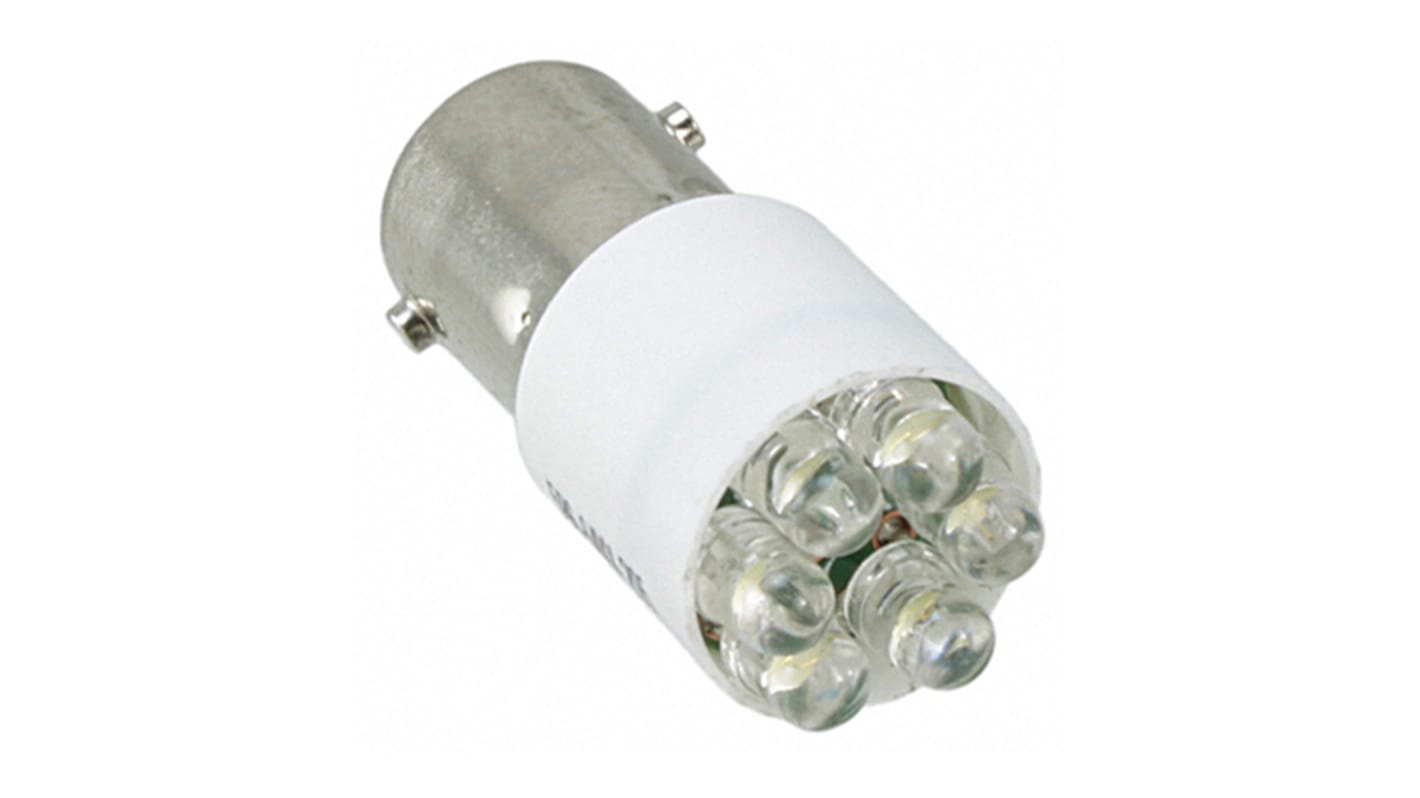 Dioda światła widzialnego LED Biały 28V dc BA9s LED średnica 10.92mm  długość 27.7mm
