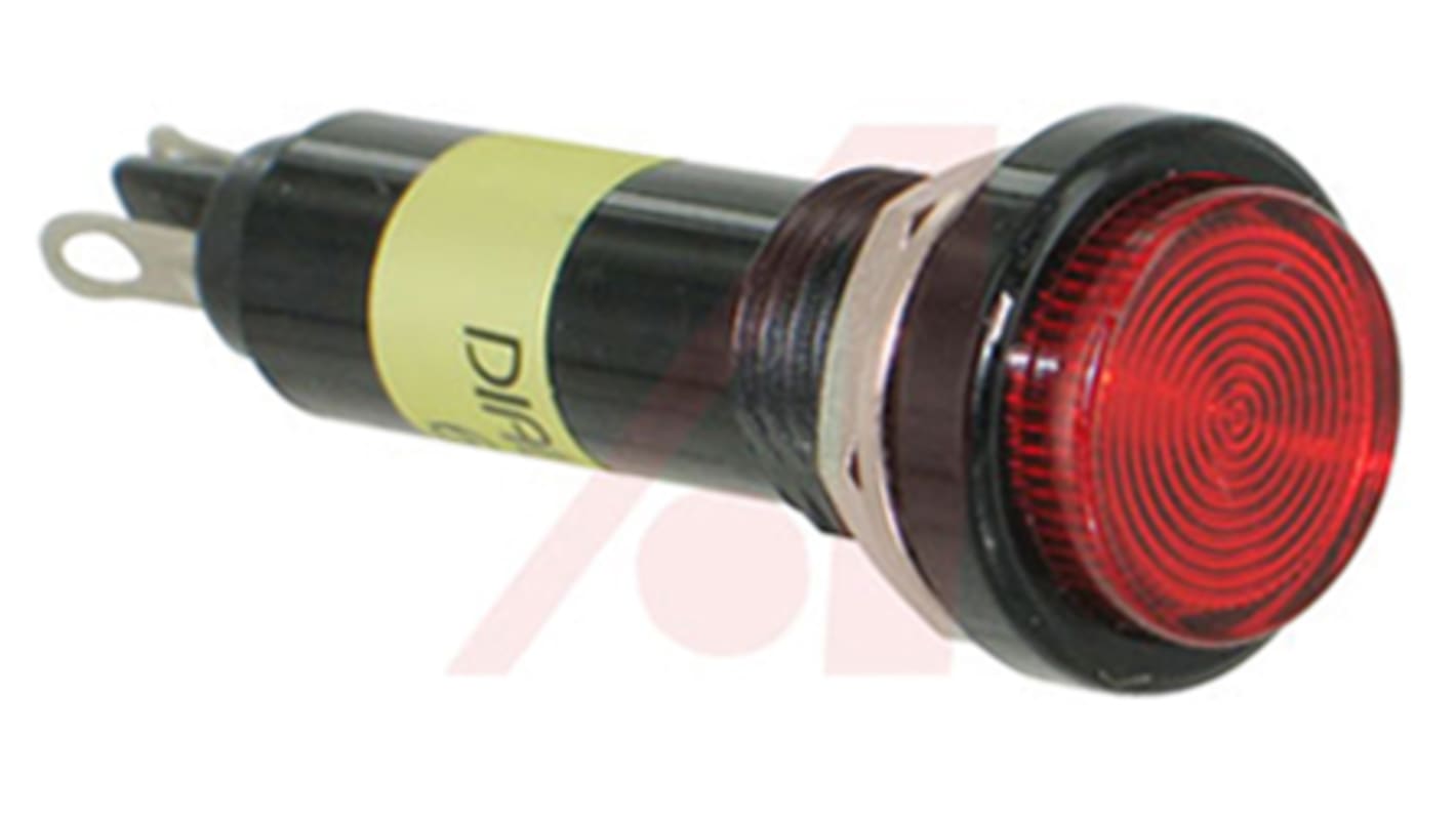 Dialight Red Panel LED, 6V dc, 10.3mm Mounting Hole Size