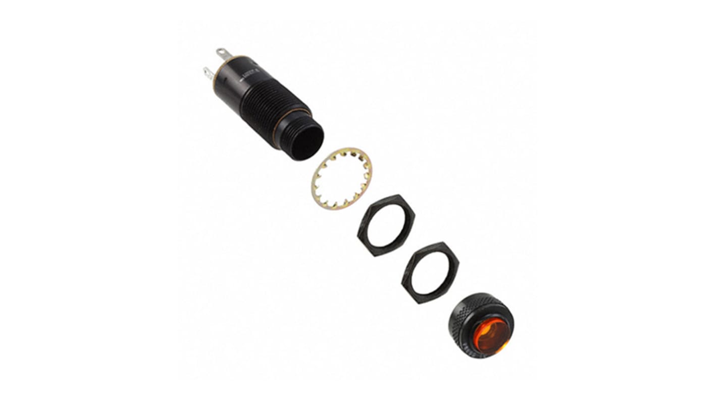 Dialight Yellow Indicator, 15.9mm Mounting Hole Size