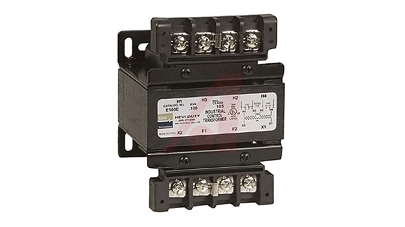 SolaHD 100VA DIN Rail Transformer, 120V Primary, 24V Secondary