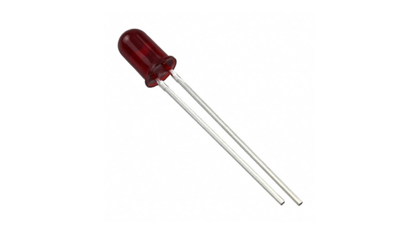 VCC Red LED Reflector Bulb, 15V, bi-pin Base, 5.84mm Diameter, 8mcd