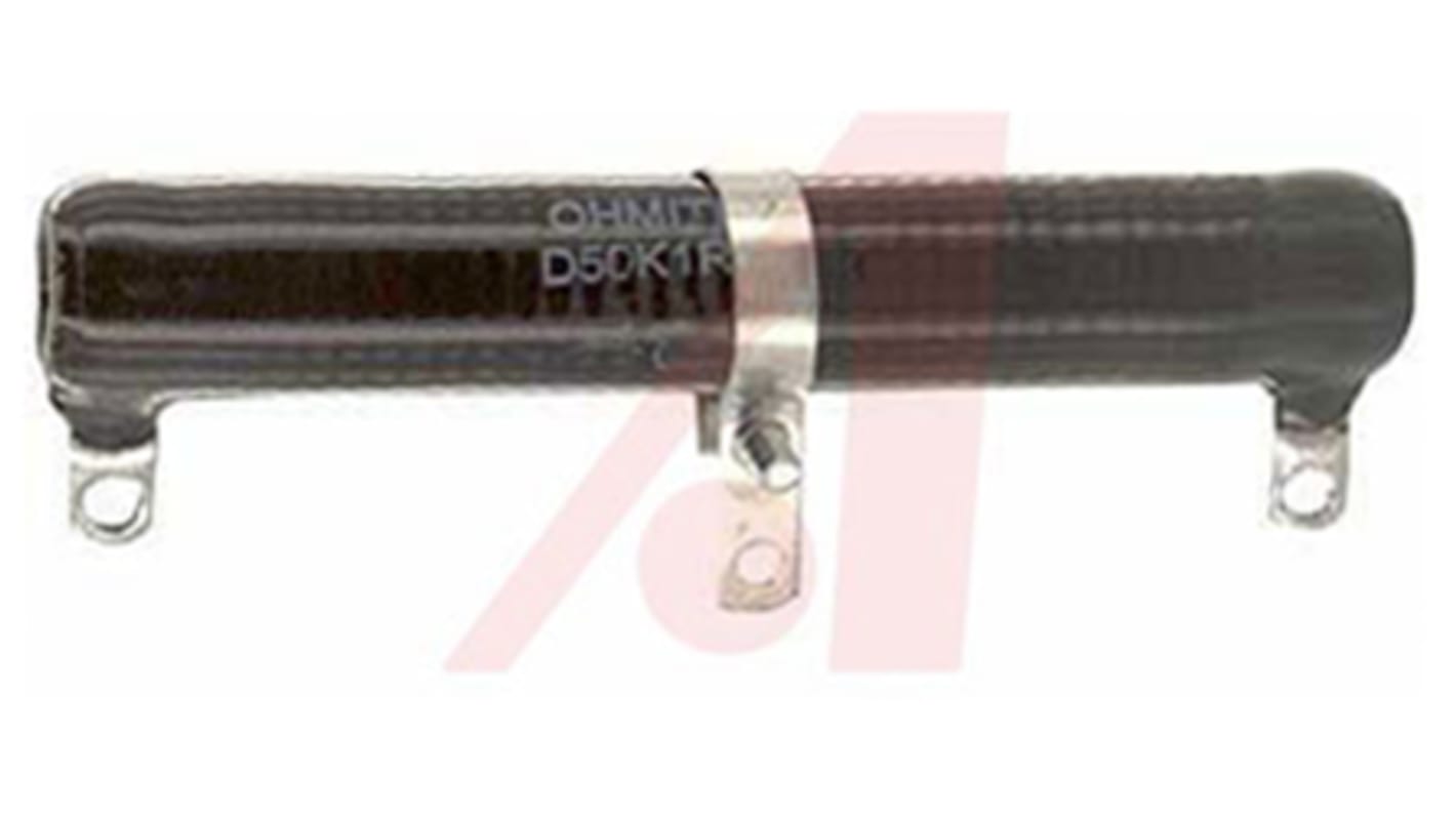 Ohmite 100000Ω ±10% 50W Adjustable Wire Wound Resistor ±260ppm/°C 101.6mm