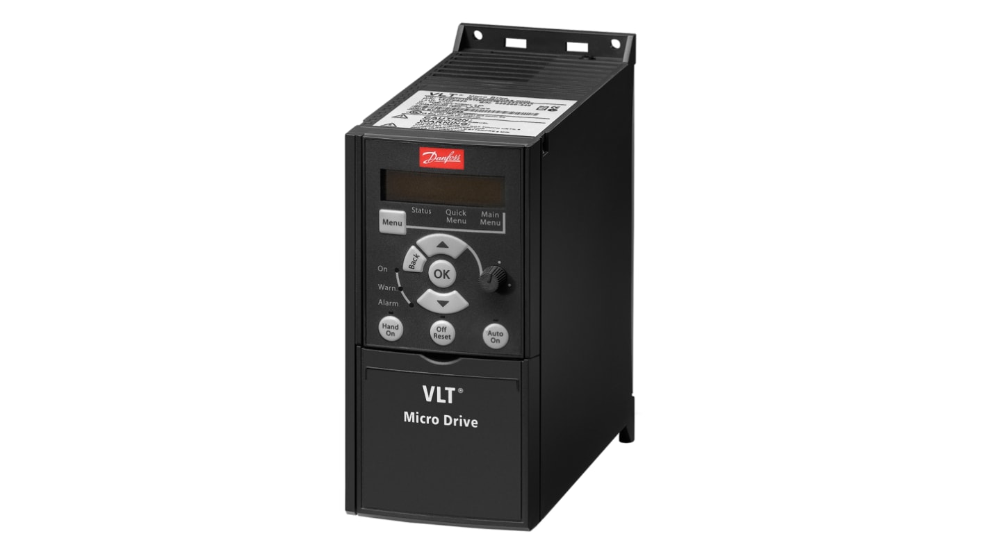 Rs-Online Inverter Danfoss 1 5 kW 400 V c.a. 3 fasi 0 → 200 (VVC+ Mode) Hz 0 → 400 (U/f Mode) Hz