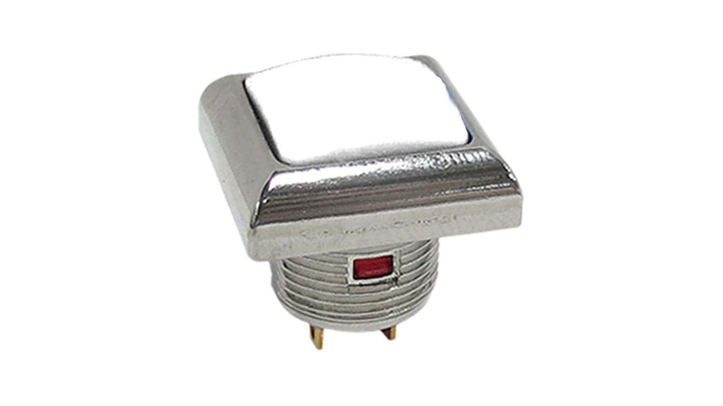 Interruptor de Botón Pulsador En Miniatura RS PRO, color de botón Blanco, SPST, acción momentánea, 200 mA a 50 V dc,