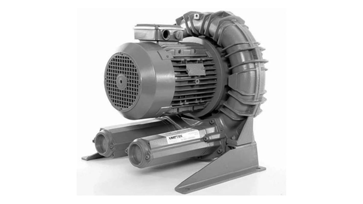 Ametek DR833 Series Regenerative Centrifugal Fan, 575 V ac, 307.09m³/h, AC Operation, 485.9 x 609.6 x 492.3mm
