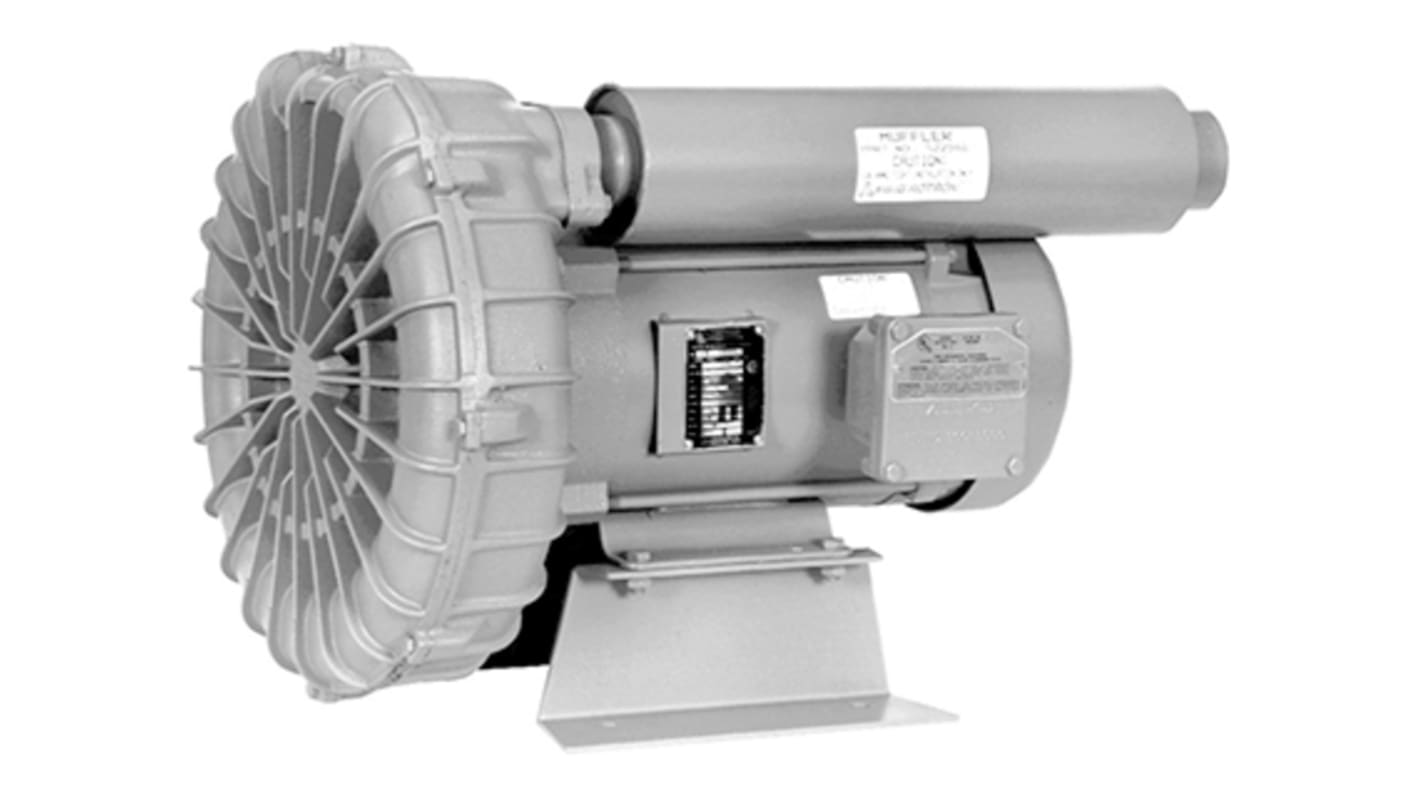 Ametek EN6 Series Regenerative Centrifugal Fan, 230 V ac, 350.49m³/h, AC Operation, 416.1 x 529.2 x 423.9mm