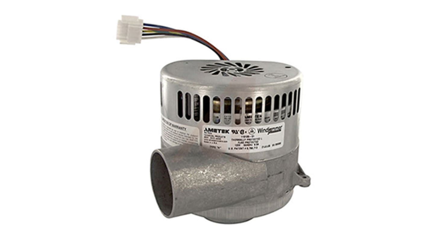 Ametek Windjammer - Bypass 5.7" Series Centrifugal Fan, 240 V ac, 237.68m³/h, AC Operation