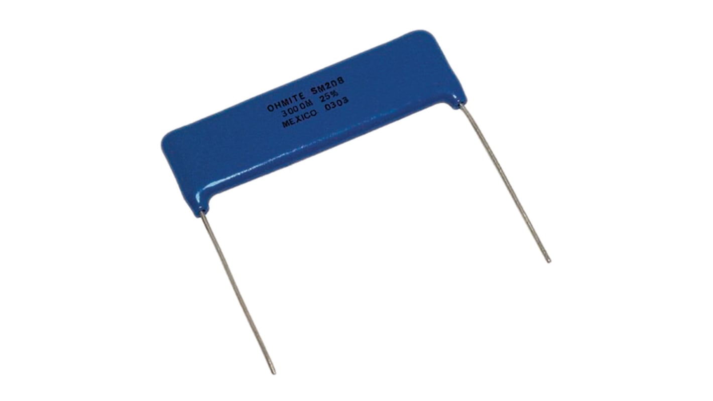 Ohmite 厚膜电阻, 100MΩ, 1W, ±1%容差, ±25 ppm/°C, ±50 ppm/°C, Slim Mox系列