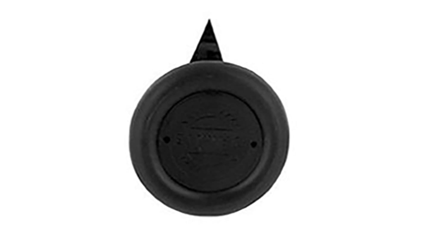 Ohmite 82.6mm Black Pointer Knob for 9.5mm Shaft, 5104AE