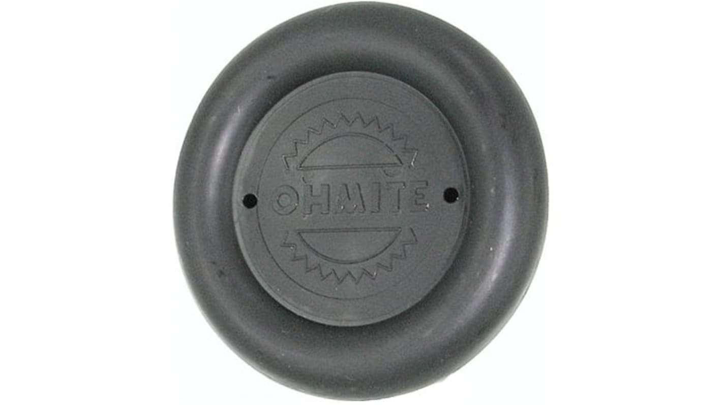 Ohmite 82.6mm Black Pointer Knob for 9.5mm Shaft, 5105E