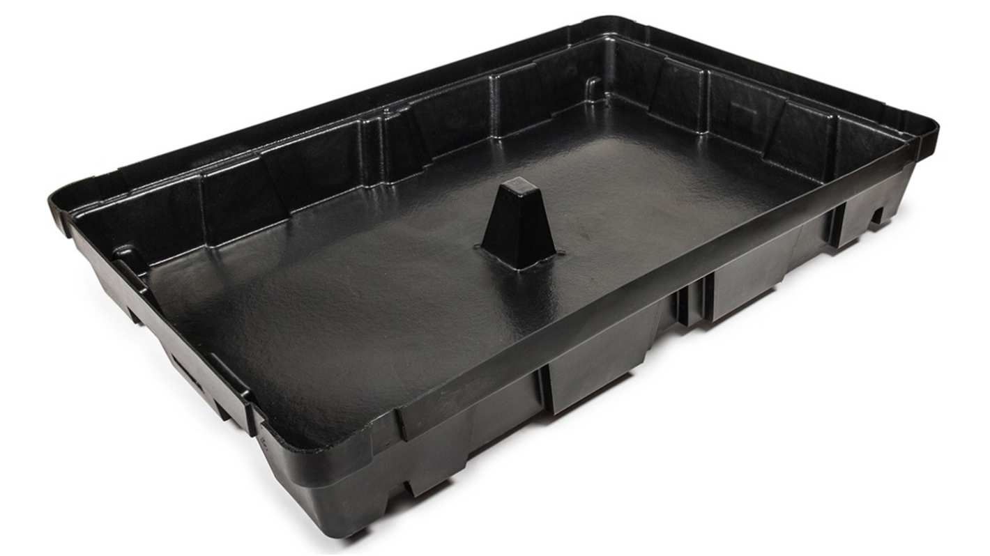 RS PRO Polyethylene Spill Tray for Industrial Storage, 100L Capacity