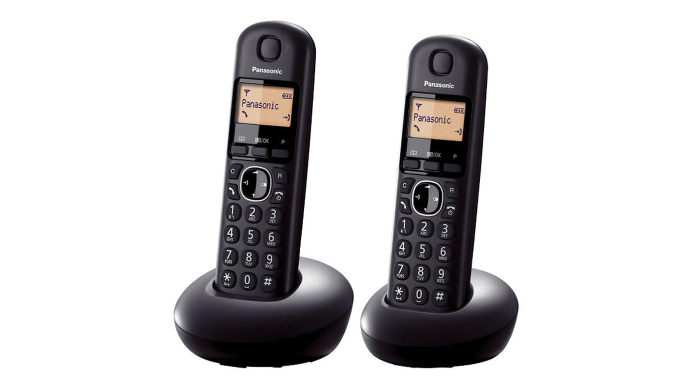 Panasonic KX-TGB212E Telefon Typ G - Britisch 3-polig, 2 Mobilteile 50 Schnurlos, Desktop LCD Anzeige