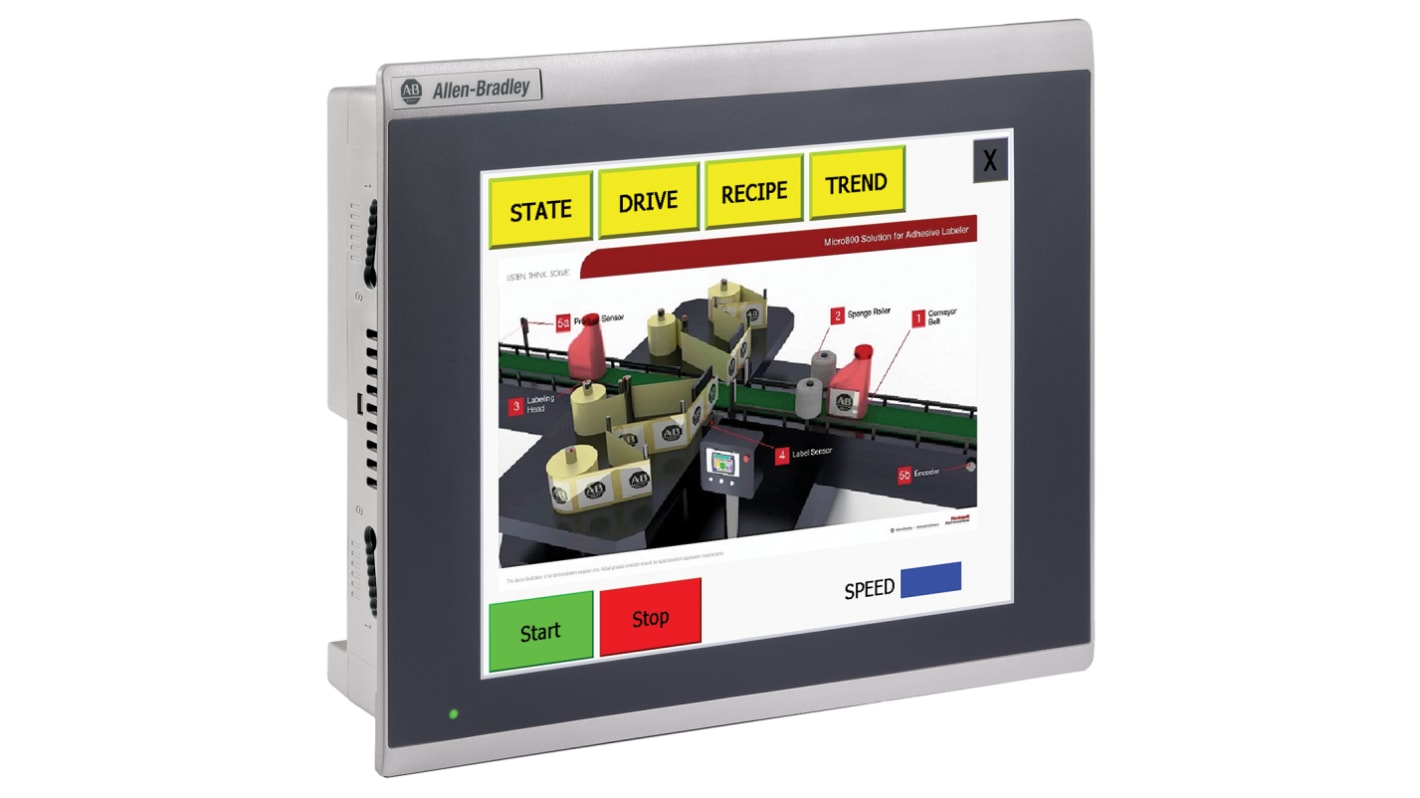 Allen Bradley PanelView 800 Touch Screen HMI - 10 in, TFT LCD Display, 800 x 600