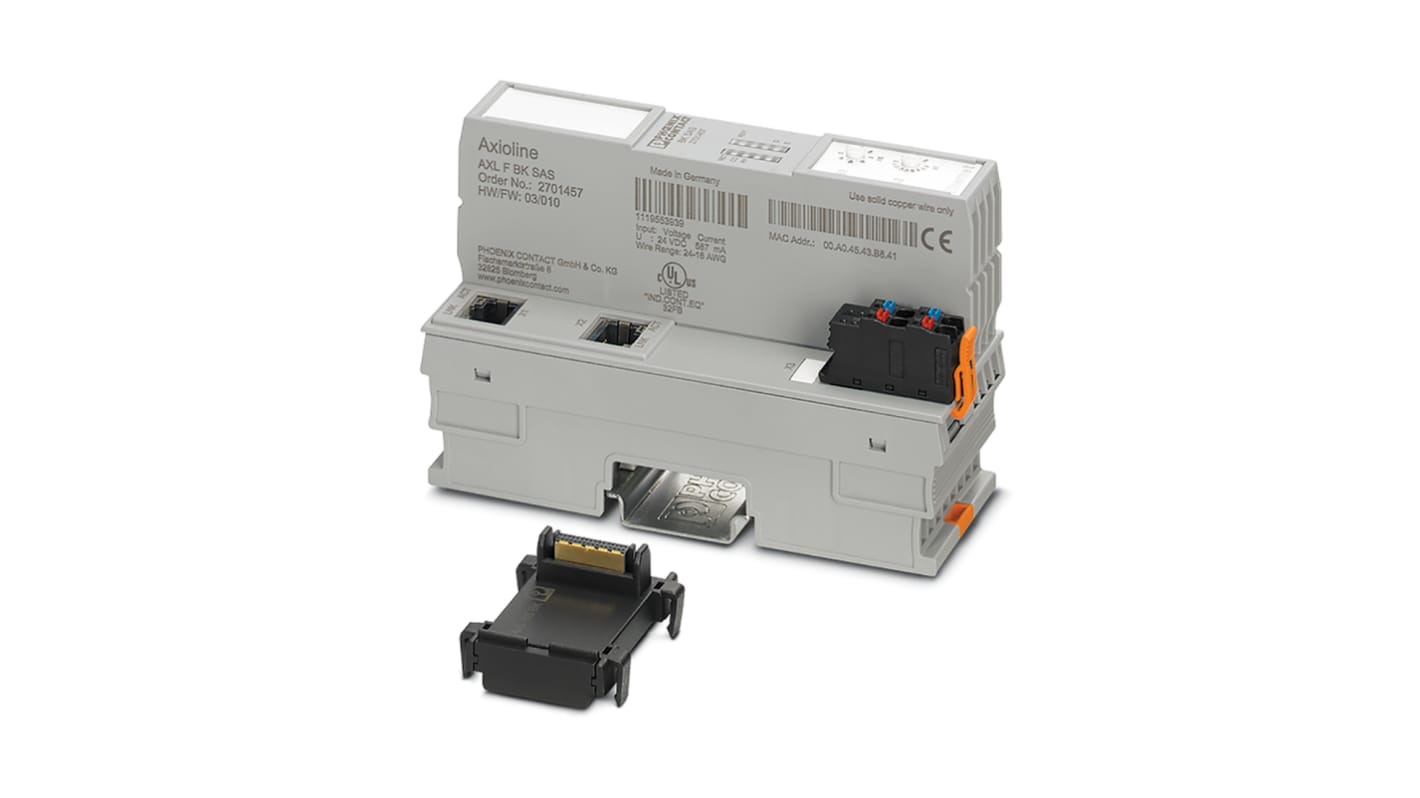 Modulo Interfaccia Fieldbus Phoenix Contact, serie AXL F BK SAS, per Ethernet (IEC 61850, MMS e GOOSE)