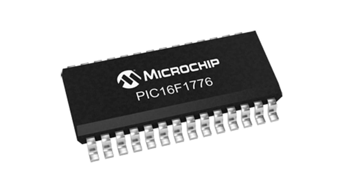 Mikrokontroler Microchip PIC16F SOIC 28-pinowy Montaż powierzchniowy PIC 14 kB 8bit 32MHz RAM:1 kB Flash 2,3 →