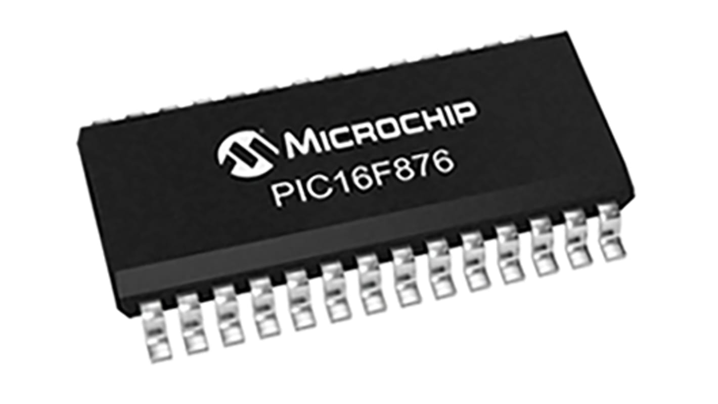 Mikrokontroler Microchip PIC16F PLCC 28-pinowy Montaż powierzchniowy PIC 14 kB 8bit CAN: 4MHz RAM:368 B Ethernet: Flash