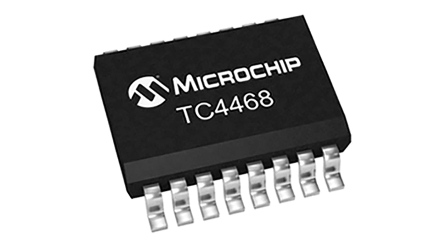 Microchip 半桥MOSFET驱动器, CMOS逻辑, SOIC, 4个驱动器, 16针, 贴片安装, 18V电源, 1.2 A输出