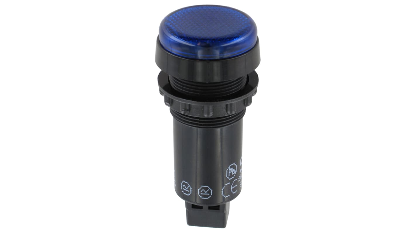 Sloan Blue Panel LED, 230V ac, 22mm Mounting Hole Size, IP65