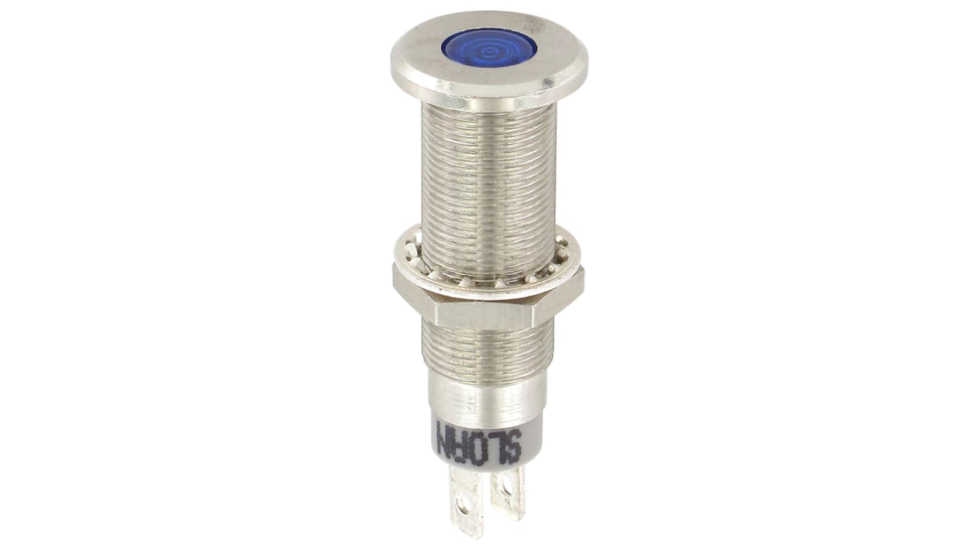 Sloan Blue Panel Mount Indicator, 5 → 28V, 8.2 x 7.6mm Mounting Hole Size, IP68