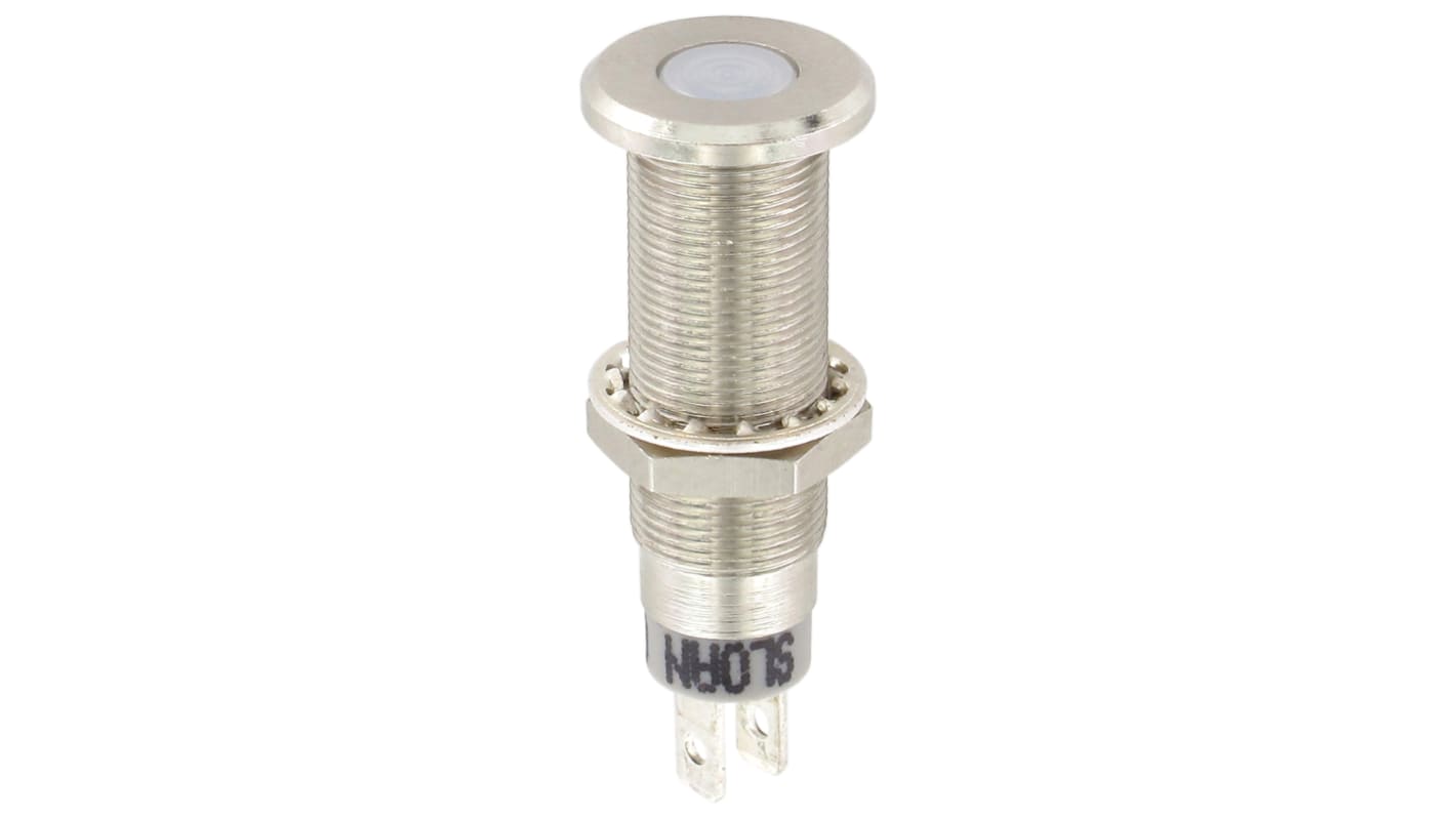 Indicatore da pannello Sloan Bianco  a LED, 5 → 28V, IP68, Sporgente, foro da 8.2 x 7.6mm