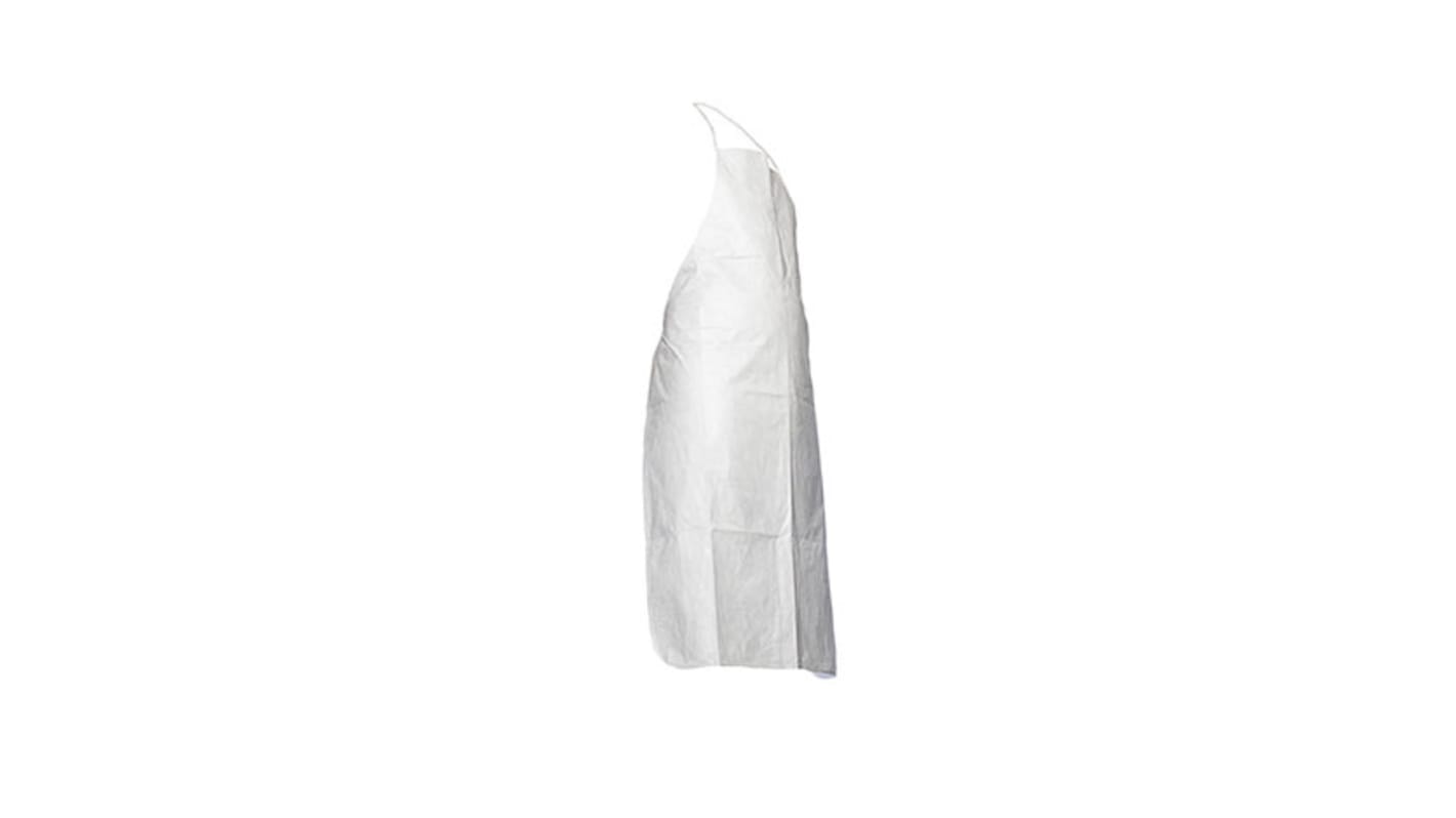 DuPont Einweg-Schürze, 1.08m L., Tyvek, Antistatisch, Fusselarm, Weiß Unisex, 25 Stk.