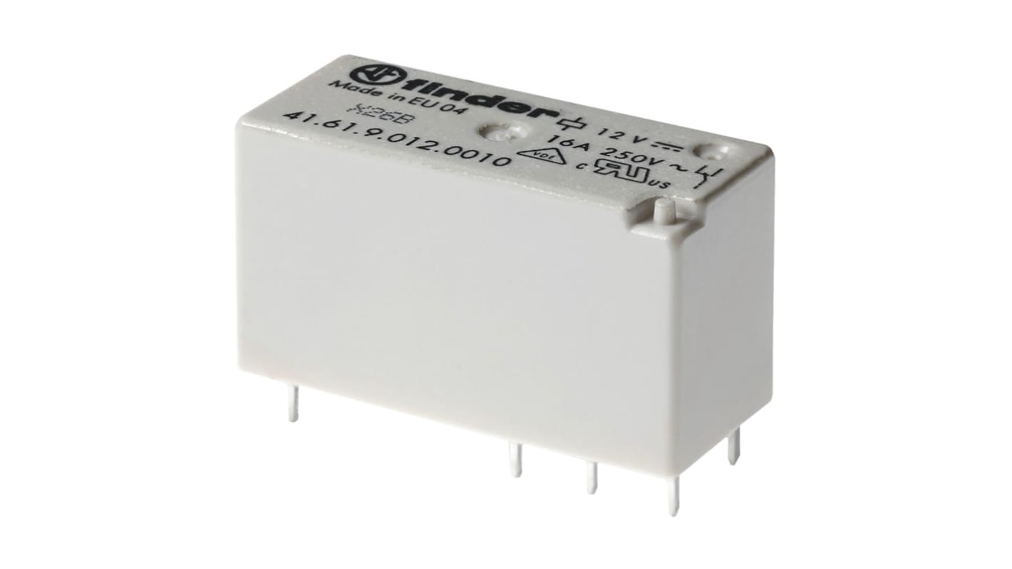 Finder PCB Mount Power Relay, 24V ac Coil, SPDT