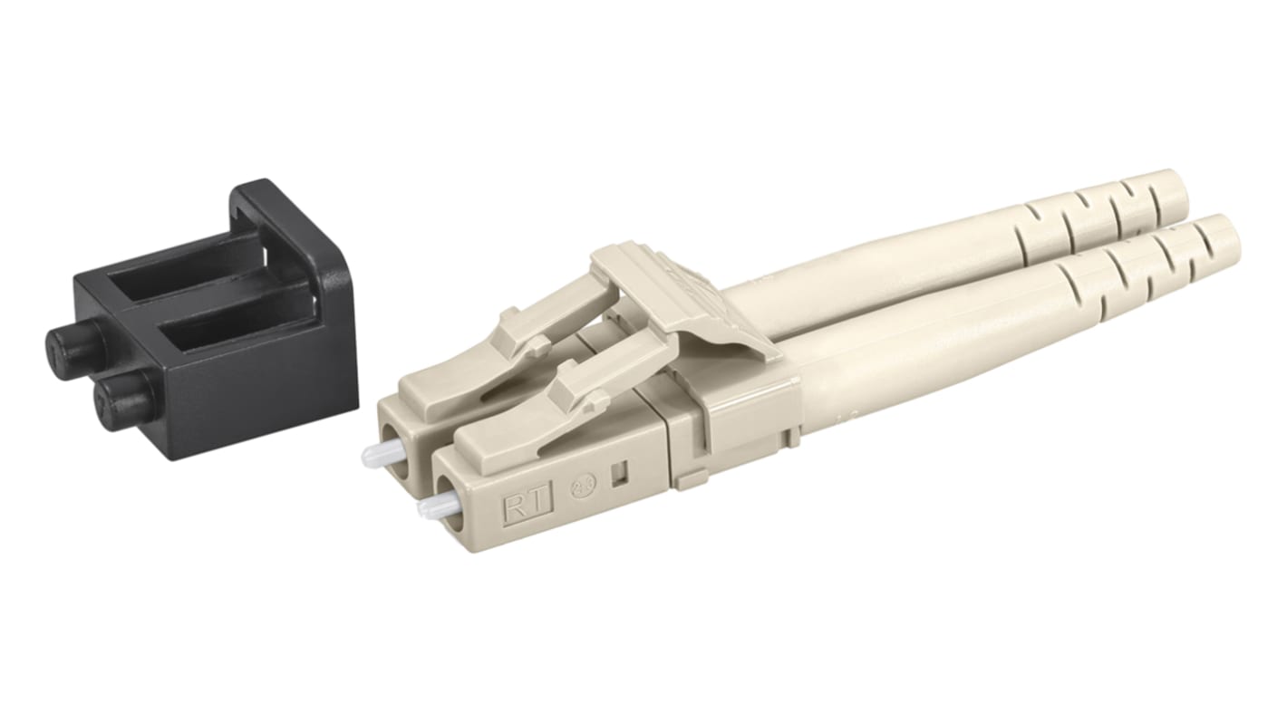 Rosenberger, LC, APC Multimode Duplex Fibre Optic Connector 62.5μm Fibre Size, 0.15 (Low) dB, 0.3 (Standard) dB