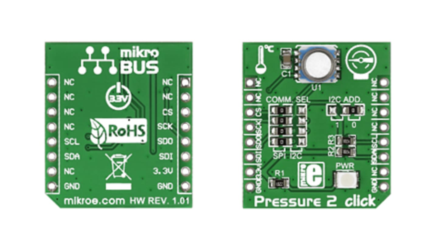 MikroElektronika Pressure Sensor mikroBus Click Board
