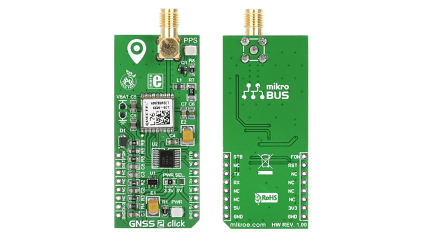 Module de développement de communication et sans fil MikroElektronika GNSS2 click GPS