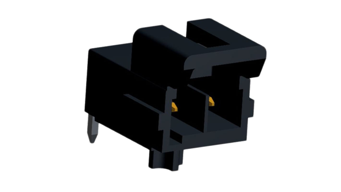 Molex Ultra-Fit Series Right Angle Through Hole PCB Header, 2 Contact(s), 3.5mm Pitch, 1 Row(s), Shrouded