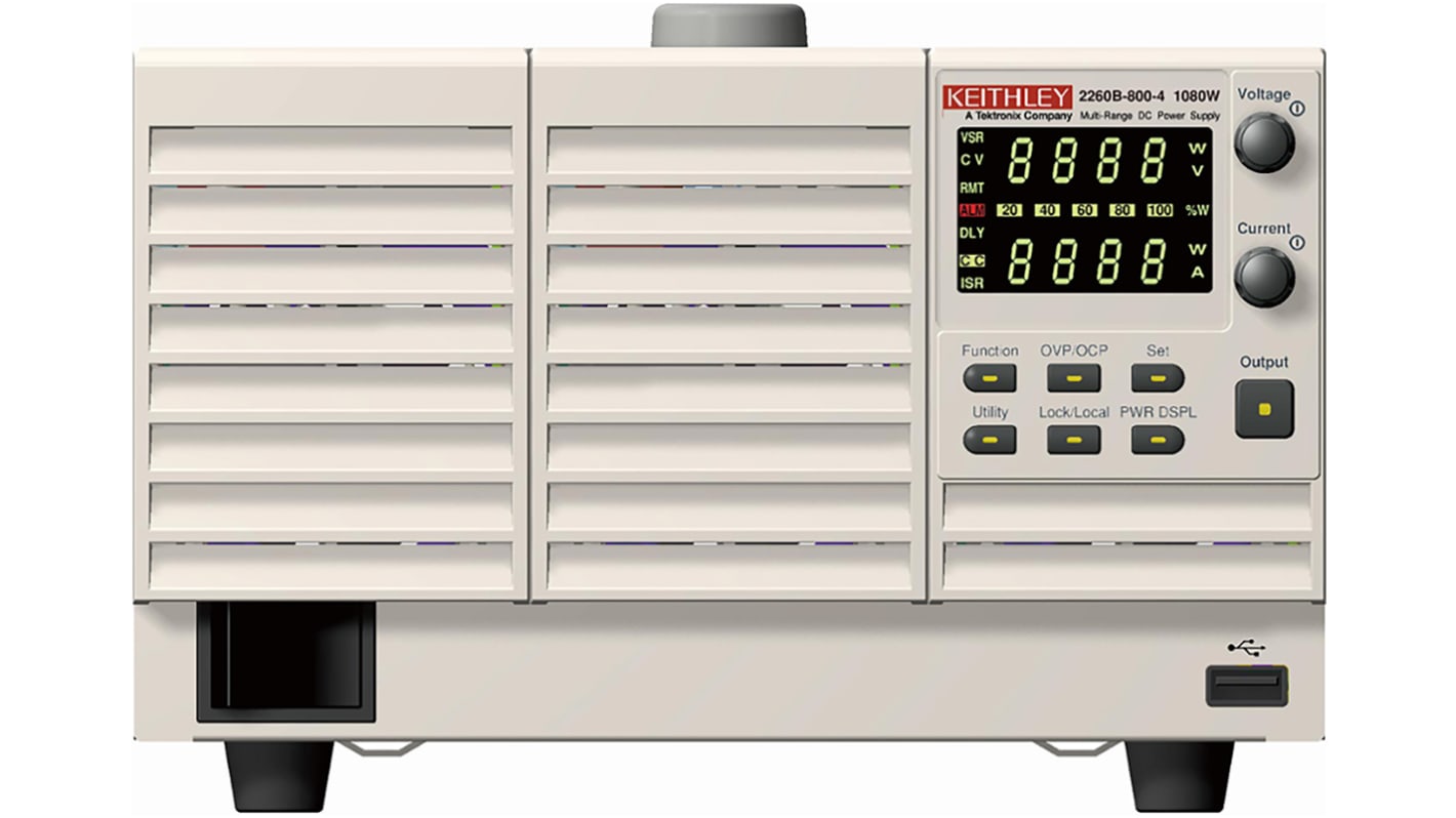Alimentatore da banco Keithley 2260B-30-108, 1 uscita, 0 → 30V, 0 → 108A, 1.08kW, Cert. LAT