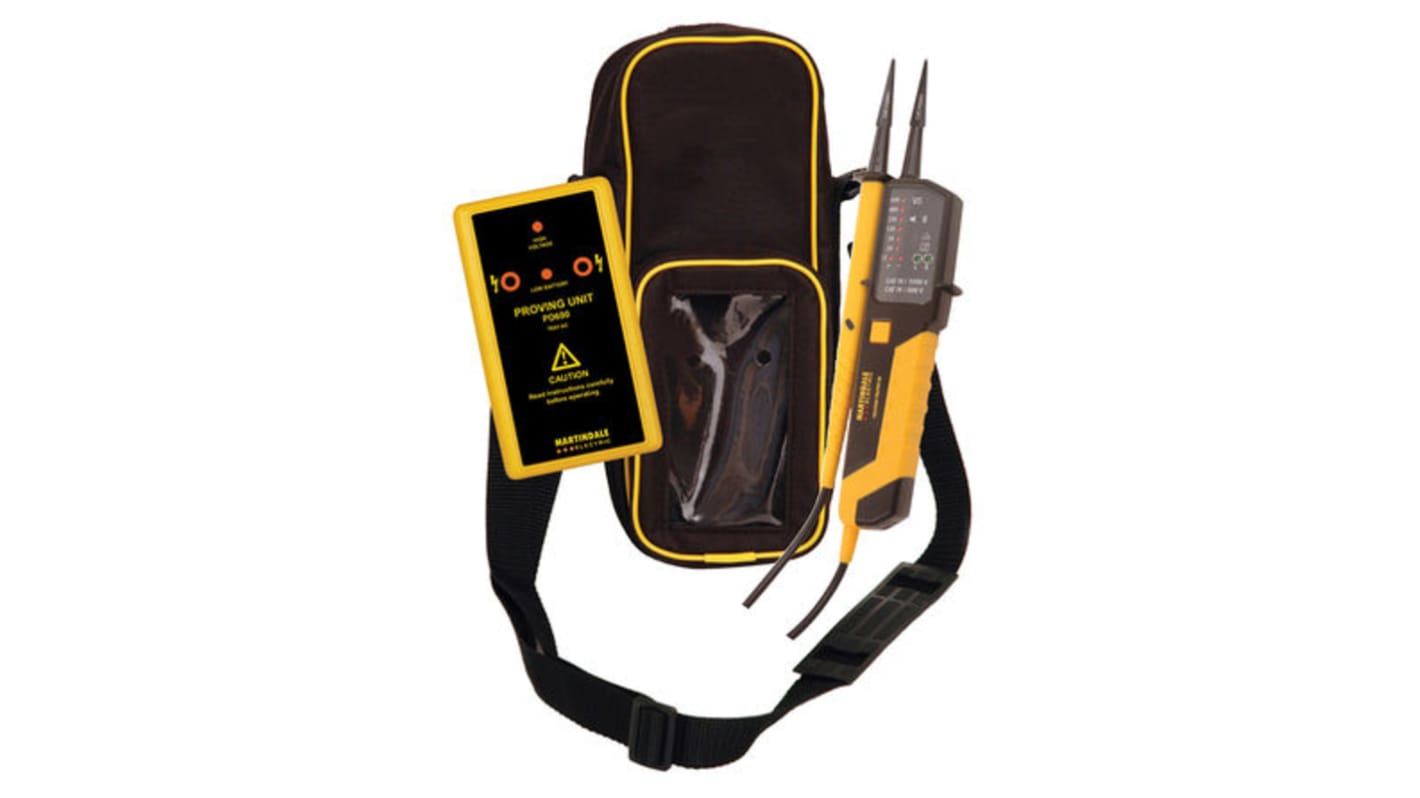 Martindale VT25 Voltage Indicator & Proving Unit Kit <3.5mA 700V, Kit Contents PD690 Proving Unit, TC55 Carry Case