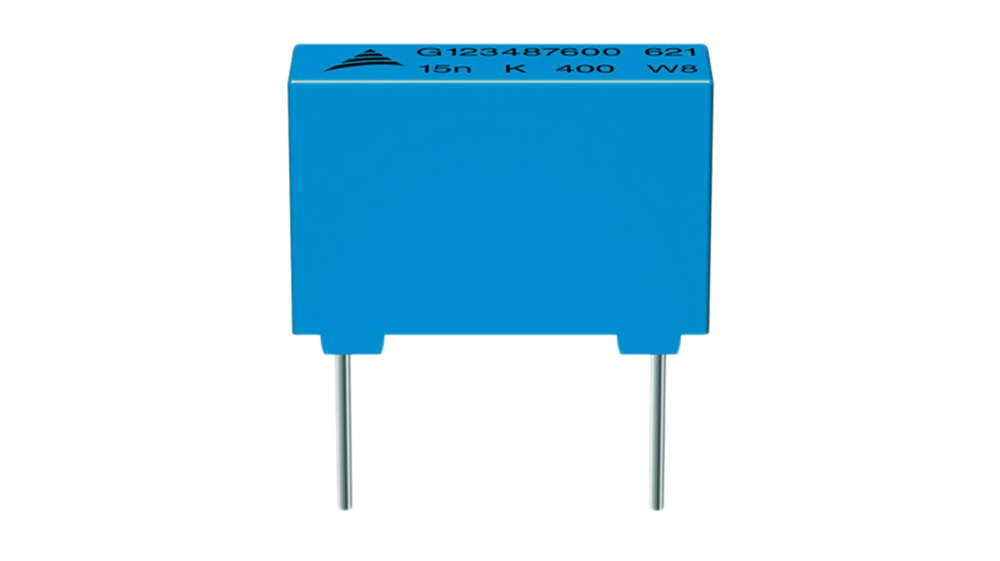 EPCOS B32620 Folienkondensator 1.5nF ±5% / 630V dc, THT Raster 7.5mm