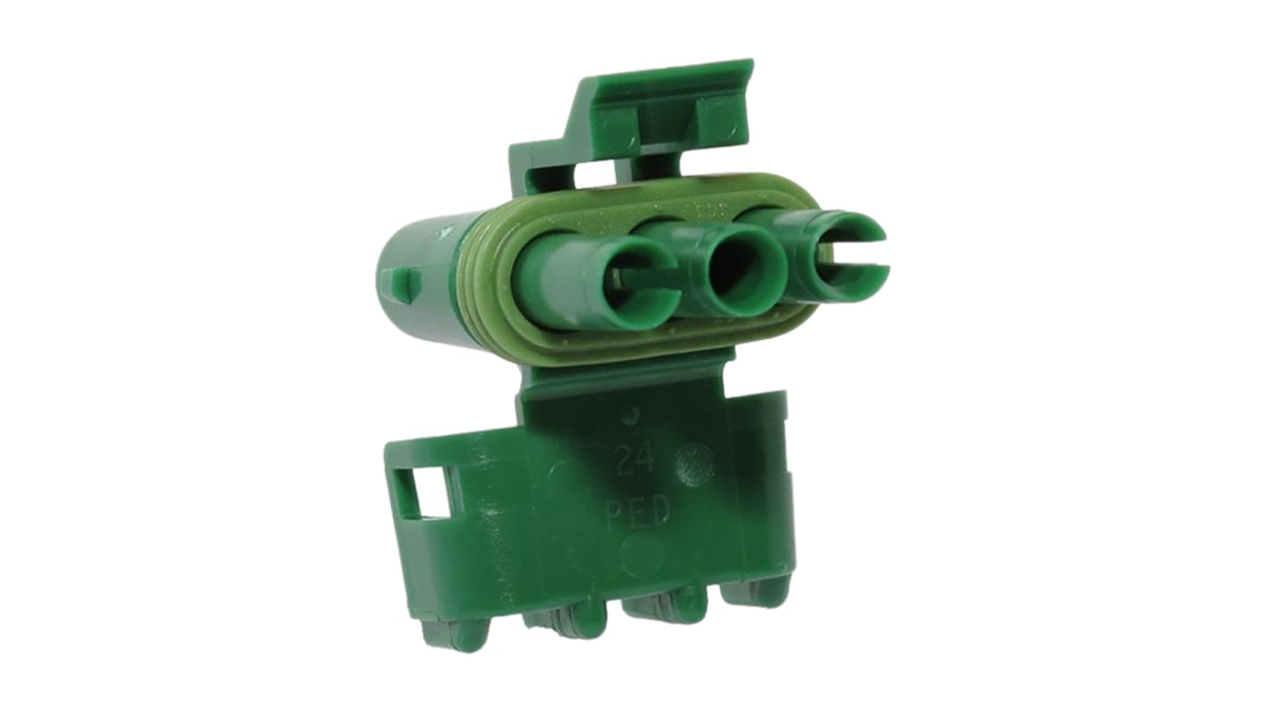 Connettore automotive Delphi, Maschio, 20A, 3 vie, file, Montaggio su cavo