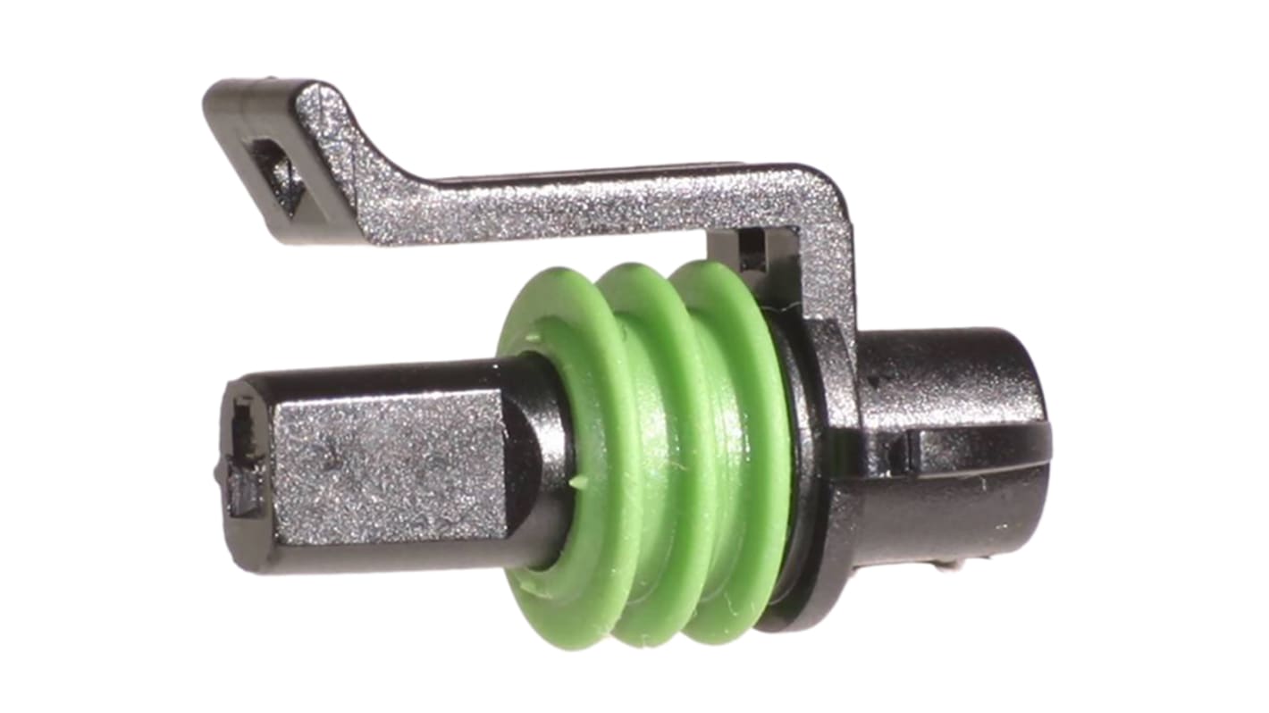 Delphi, Metri-Pack 150 Automotive Connector Socket Black Cable Mount 1 Way, Crimp Termination 10717431