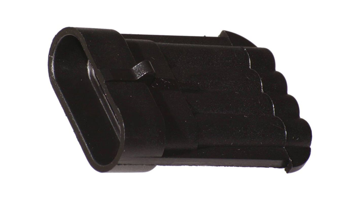 Delphi, Metri-Pack 150 Automotive Connector Plug Black Cable Mount 4 Way, Crimp Termination 12147282