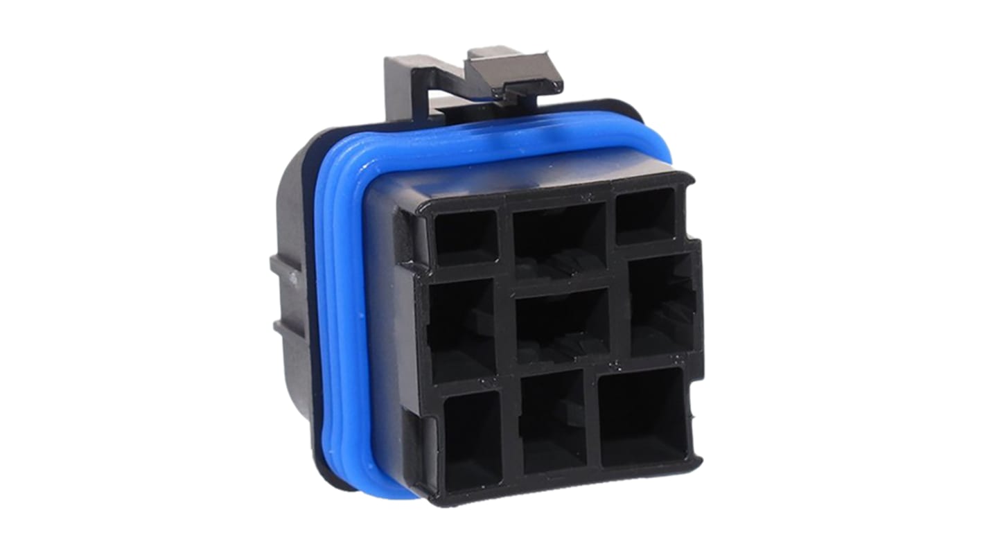 Delphi, Metri-Pack 630 Automotive Connector Socket Black Cable Mount 4 Way, Crimp Termination 12065686
