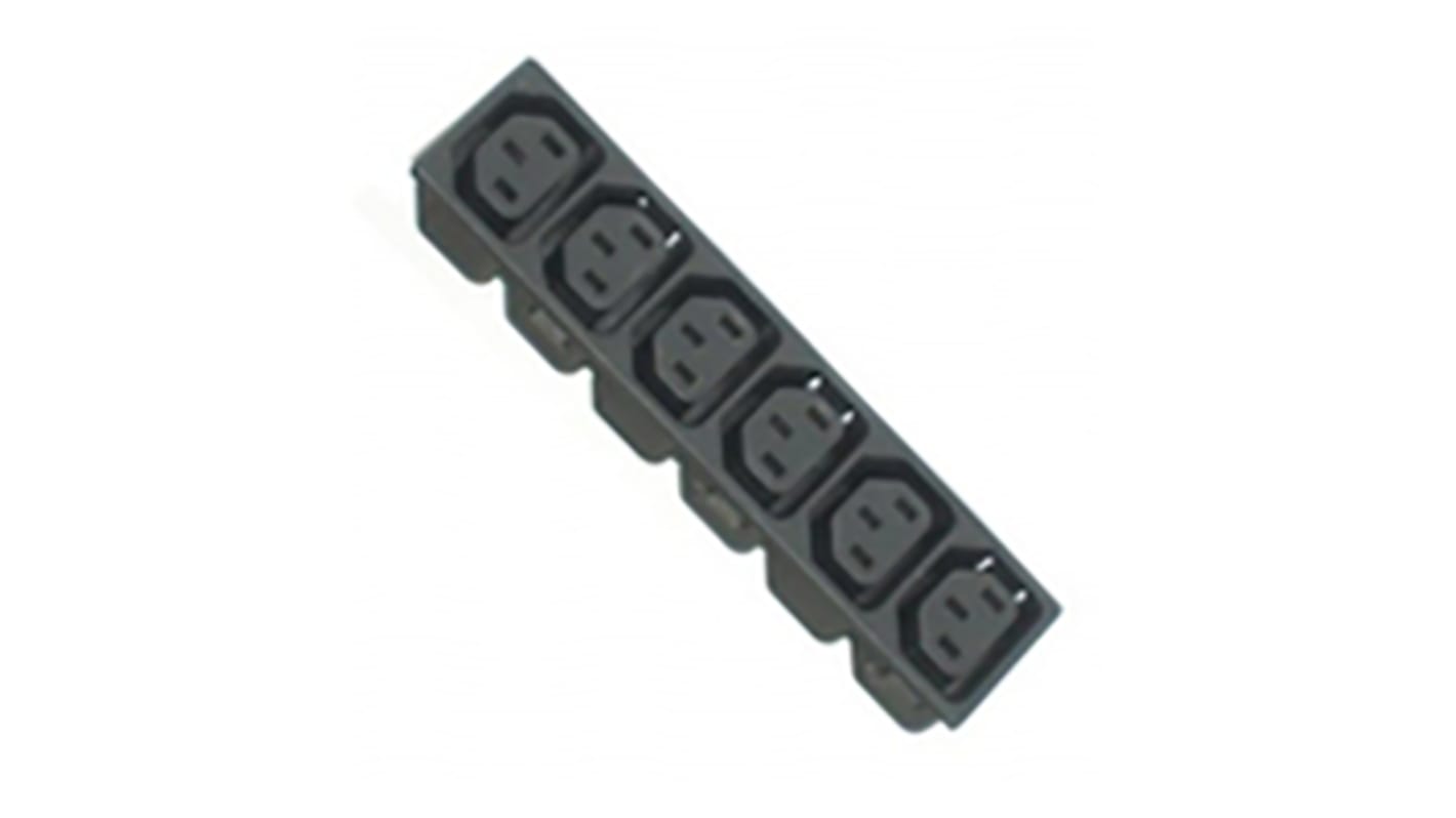 Conector IEC hembra RS PRO, , Encaje a Presión, 250 V, 10A