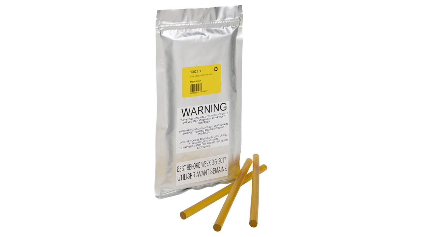 Colle thermofusible Power Adhesives, Bâton, Bâtons de colle, Ambre