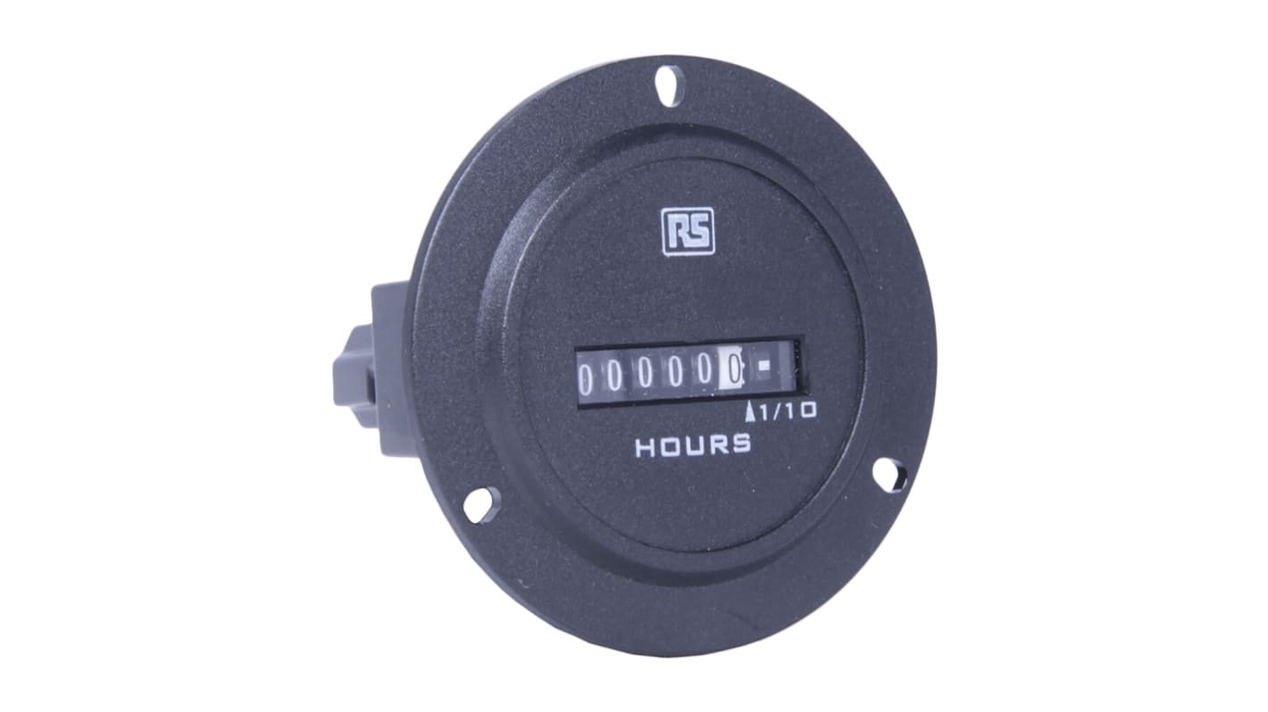 Rs-Online Contatore elettronico RS PRO Ore 50Hz display Analogico 6 cifre 4 → 30 V c.a./c.c