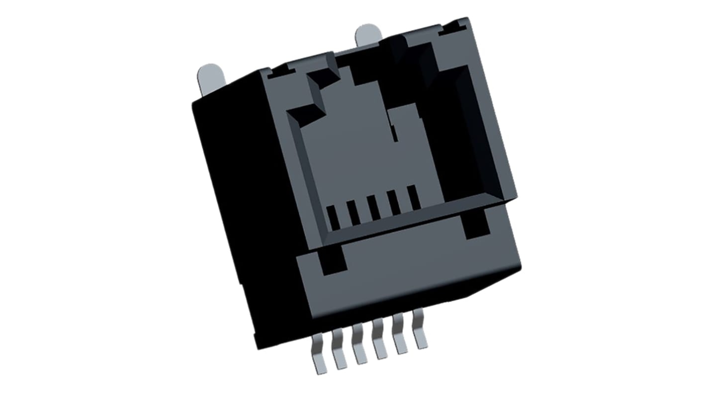 Molex 85510 Series Female RJ11 Connector, PCB Mount