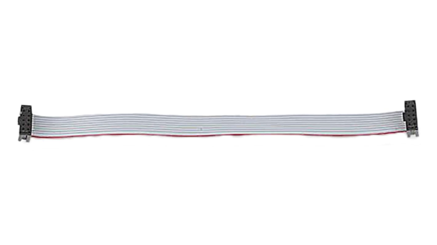 Molex 92321 Series Flat Ribbon Cable, 10-Way, 400mm Length, QF-50 IDC to QF-50 IDC