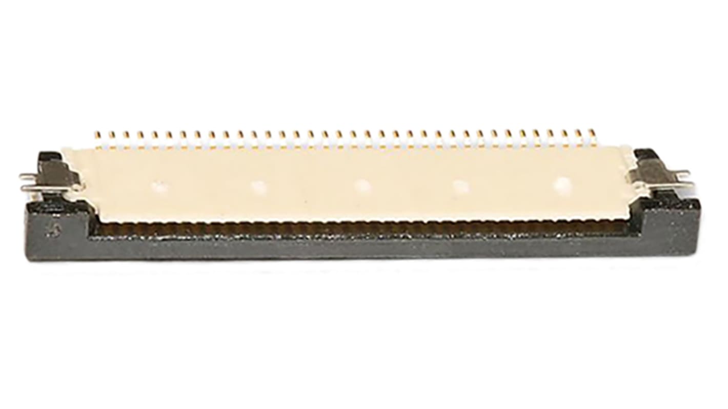 Molex FPC连接器, 公插, 36p, 0.5mm间距, 单排, SMT安装, 直角, 500mA, 50 V, Easy-On系列