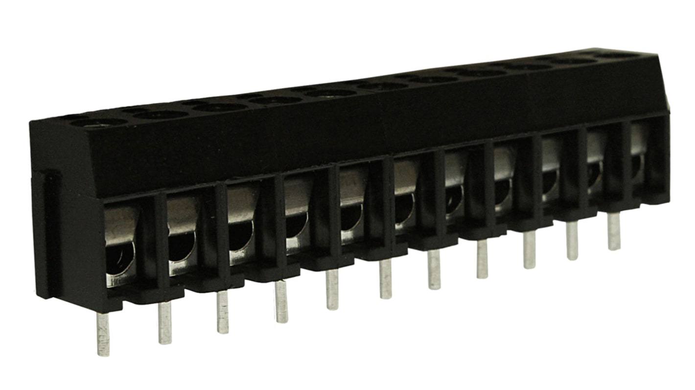 RS PRO PCB Terminal Block, 11-Contact, 5mm Pitch, Through Hole Mount, 1-Row, Screw Termination
