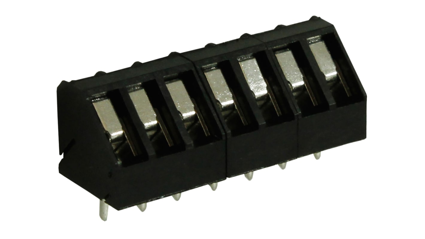 RS PRO PCB Terminal Block, 7-Contact, 5mm Pitch, Through Hole Mount, 1-Row, Screw Termination
