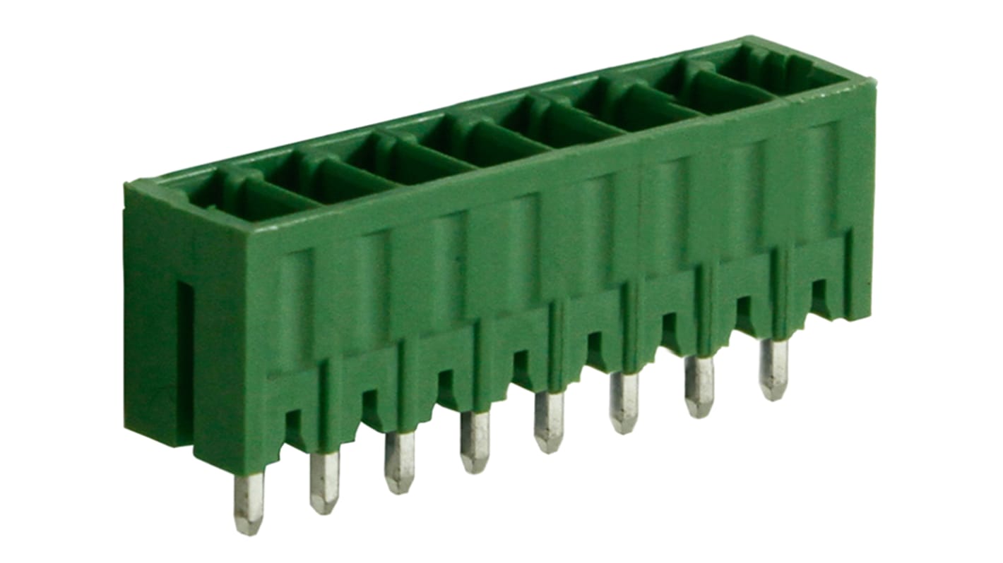 RS PRO, 3.5mm Pitch, 8 Way, , Pluggable Terminal Block, Header, Through Hole, Solder Termination