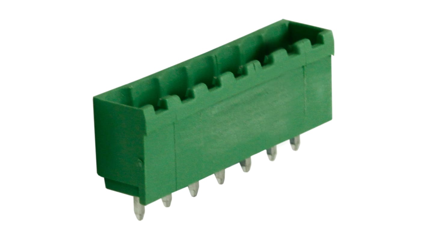 RS PRO, 5.08mm Pitch, 7 Way, Pluggable Terminal Block, Header, Through Hole, Solder Termination