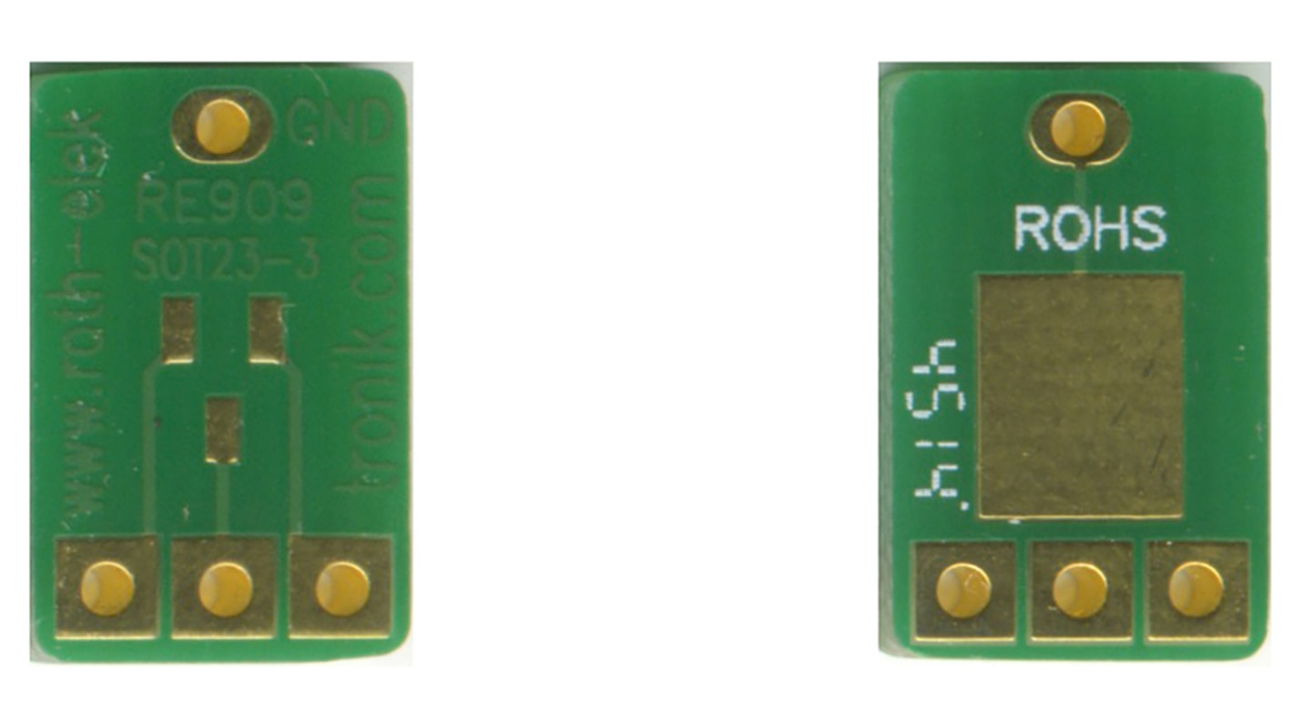 Placa Complementaria RE909, dos lados FR4 13.02 x 8.25 x 1.5mm
