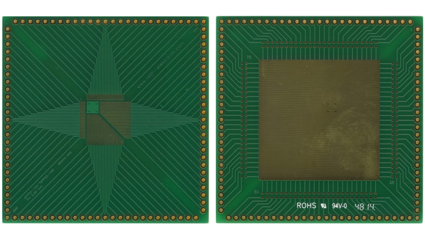 RE934-05E, Double Sided Extender Board Multiadapter With Adaption Circuit Board 69.85 x 69.85 x 1.5mm