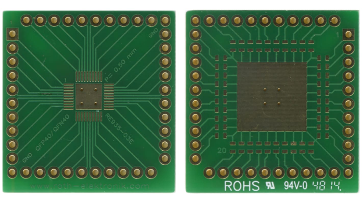 RE935-03E, Dobbeltsidet Udvidelseskort Multiadapter med tilpasningsprintkort, 33.66 x 31.75 x 1.5mm